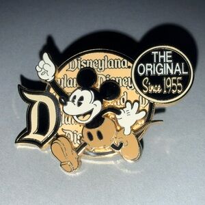 Disney Mickey Mouse Gold Black Pin - The Original Since 1955